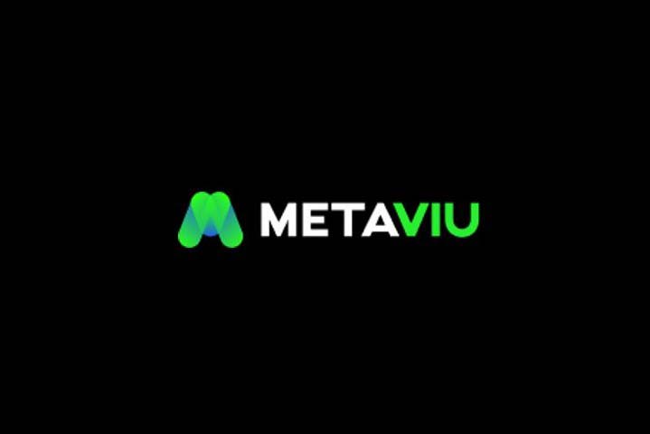 MetaViu logo with a stylized green 'm' on a black background.