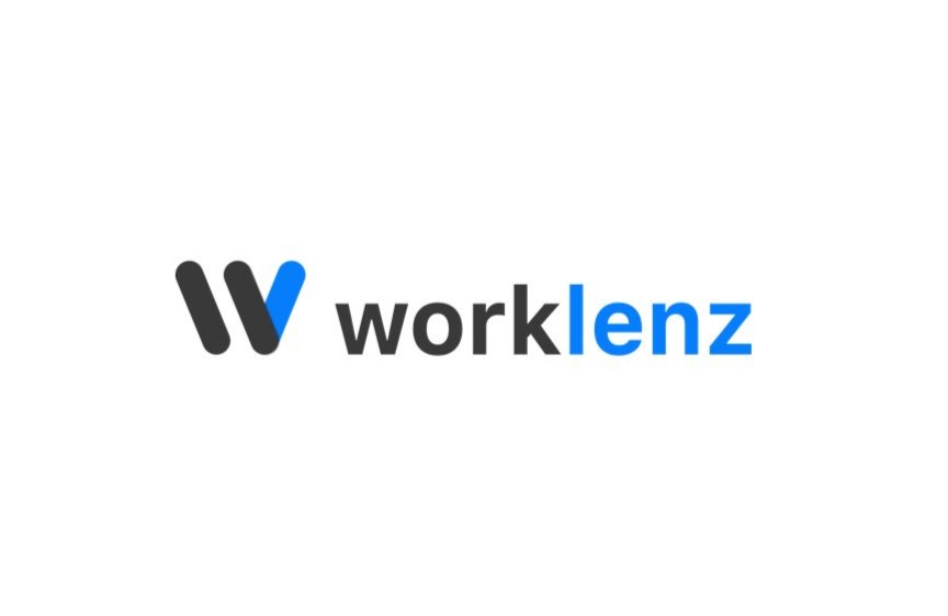 Logo of Worklenz featuring a stylized 'w' icon next to the company name in blue and black fonts.